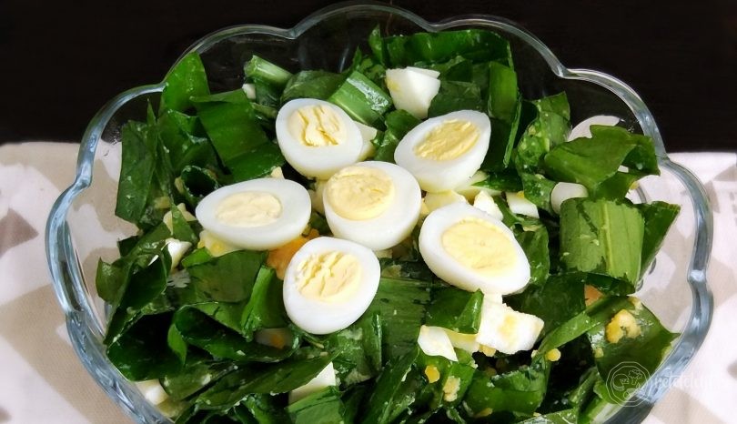 Salată de leurdă cu ouă