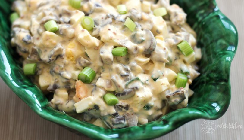 Salată de ciuperci cu maioneză - Nutriblog